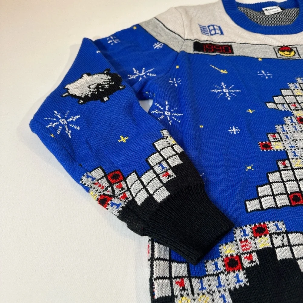 MICROSOFT RETRO MINESWEEPER CHRISTMAS SWEATER